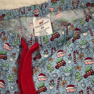 Vineyard Vines  Pajama Bottoms - Blue with Red Drawstring